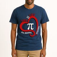 Love Is Like Pi Real Irrational Never Ending Tall T-Shirt