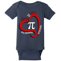Love Is Like Pi Real Irrational Never Ending Baby Bodysuit