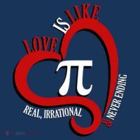 Love Is Like Pi Real Irrational Never Ending Tank Top