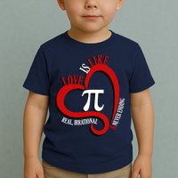 Love Is Like Pi Real Irrational Never Ending Toddler T-Shirt