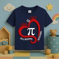 Love Is Like Pi Real Irrational Never Ending Toddler T-Shirt