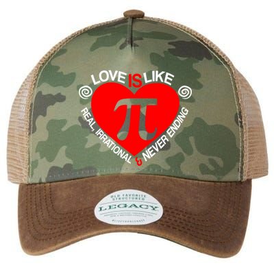 Love Is Like Pi Valentines Legacy Tie Dye Trucker Hat