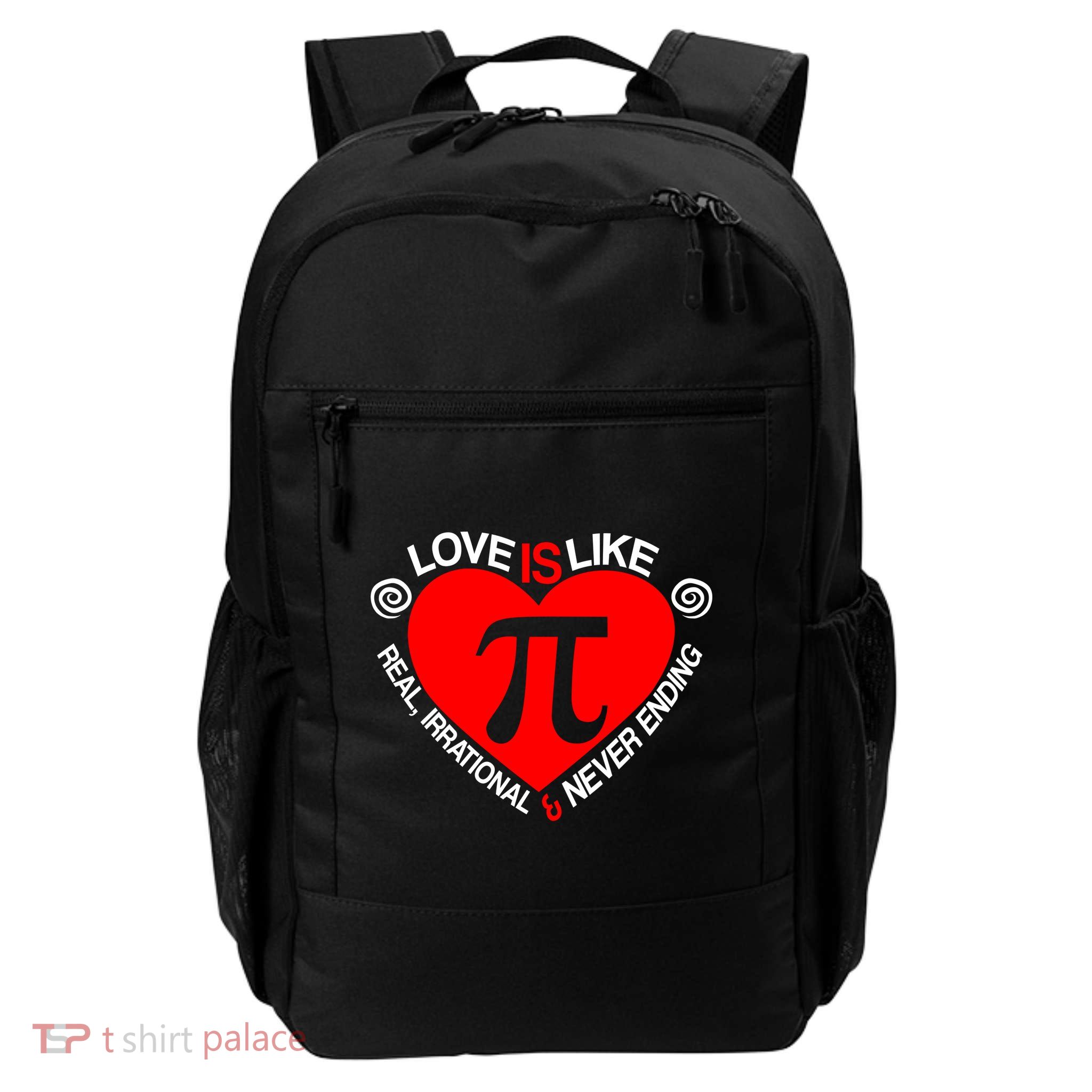 Love Is Like Pi Valentines Daily Commute Backpack