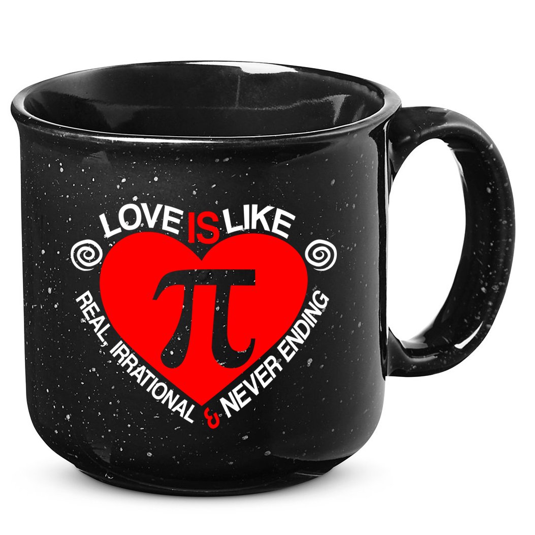 Love Is Like Pi Valentines 15oz Campfire Ceramic Mug
