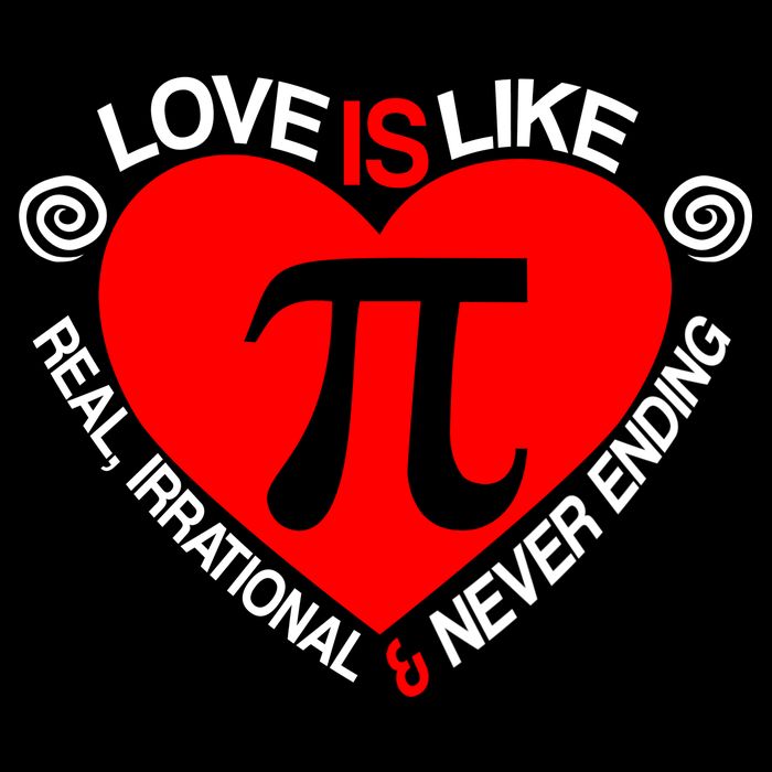 Love Is Like Pi Valentines Youth Performance Sprint T-Shirt