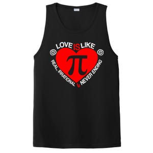 Love Is Like Pi Valentines PosiCharge Competitor Tank