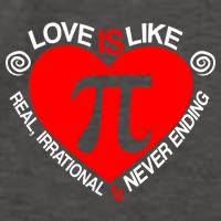 Love Is Like Pi Valentines Vector Backpack