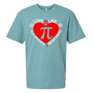 Love Is Like Pi Valentines Sueded Cloud Jersey T-Shirt