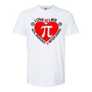 Love Is Like Pi Valentines Softstyle CVC T-Shirt