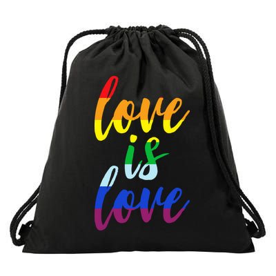 Love Is Love Drawstring Bag