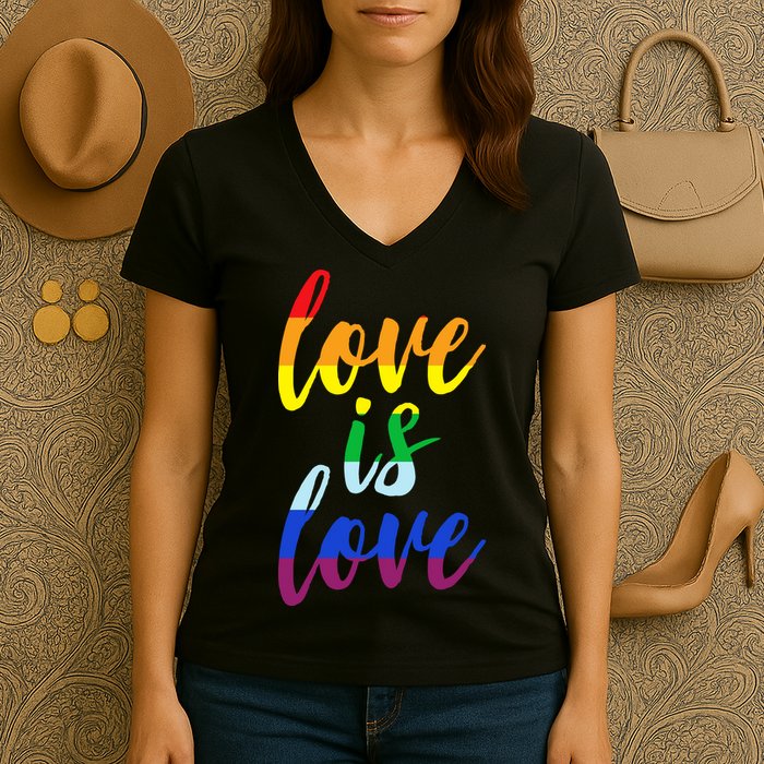 Love Is Love Women's V-Neck T-Shirt