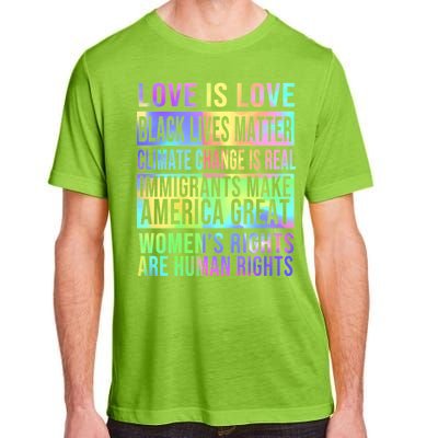 Love Is Love Black Lives Matter Adult ChromaSoft Performance T-Shirt