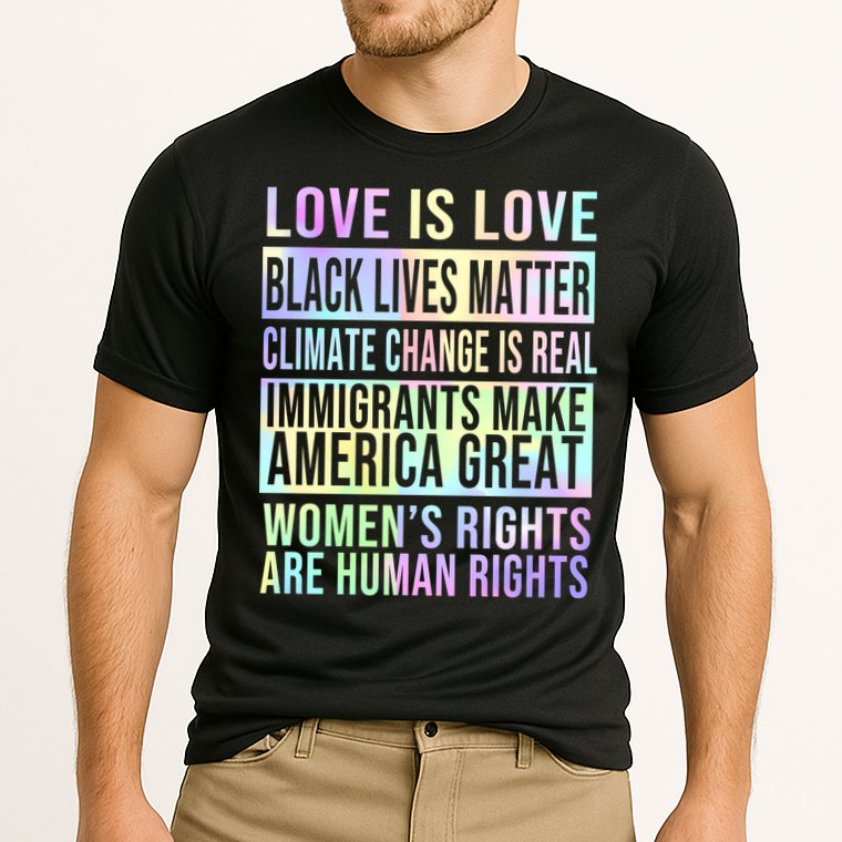 Love Is Love Black Lives Matter Cooling Performance Crew T-Shirt