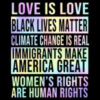 Love Is Love Black Lives Matter Cooling Performance Crew T-Shirt