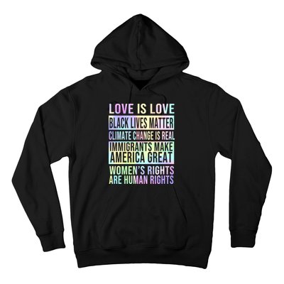 Love Is Love Black Lives Matter Hoodie