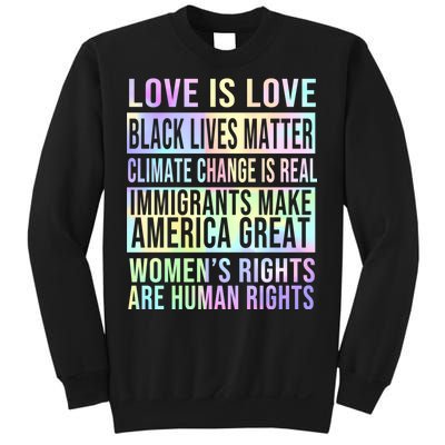 Love Is Love Black Lives Matter Sweatshirt