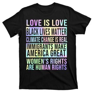 Love Is Love Black Lives Matter T-Shirt