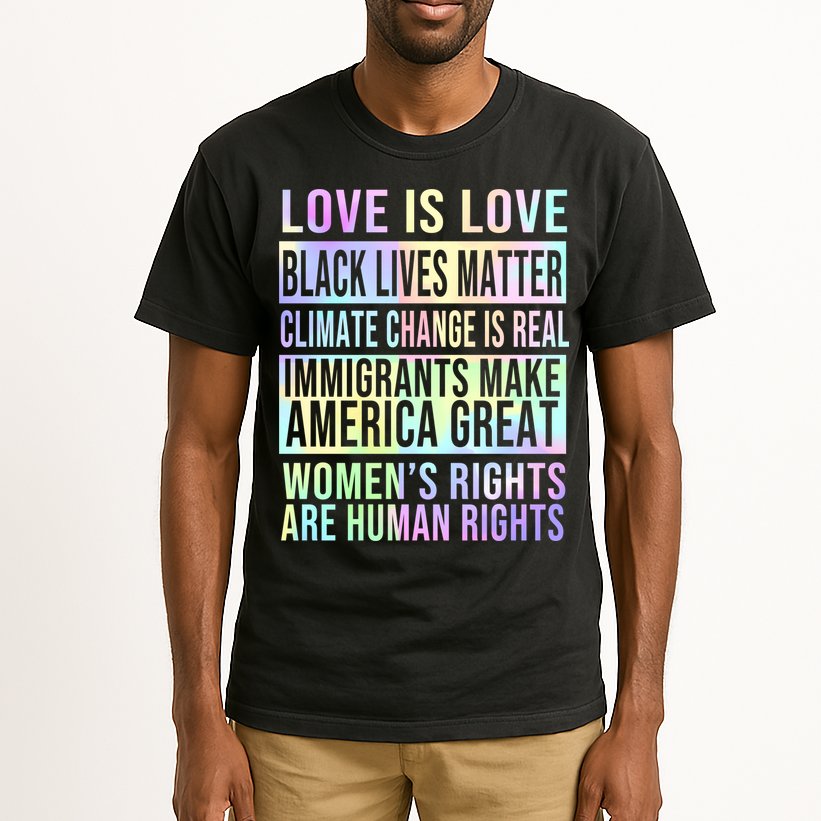 Love Is Love Black Lives Matter Tall T-Shirt