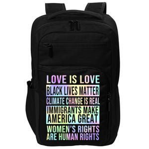 Love Is Love Black Lives Matter Impact Tech Backpack