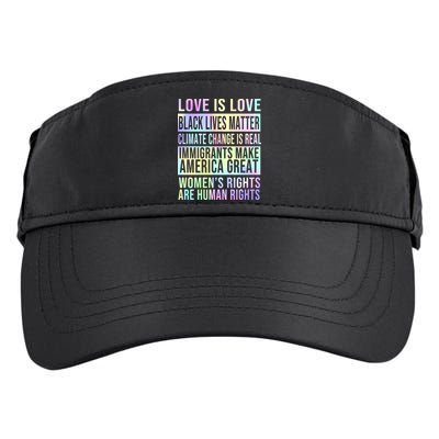 Love Is Love Black Lives Matter Adult Drive Performance Visor