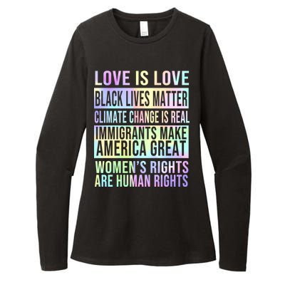 Love Is Love Black Lives Matter Womens CVC Long Sleeve Shirt