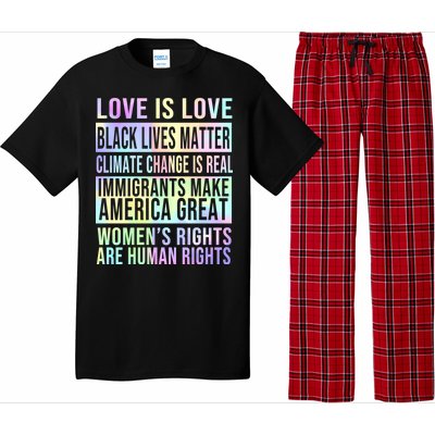 Love Is Love Black Lives Matter Pajama Set