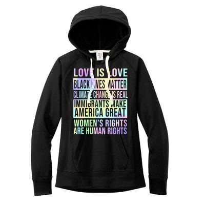 Love Is Love Black Lives Matter Women's Fleece Hoodie