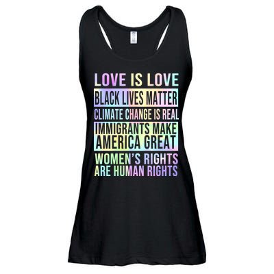 Love Is Love Black Lives Matter Ladies Essential Flowy Tank