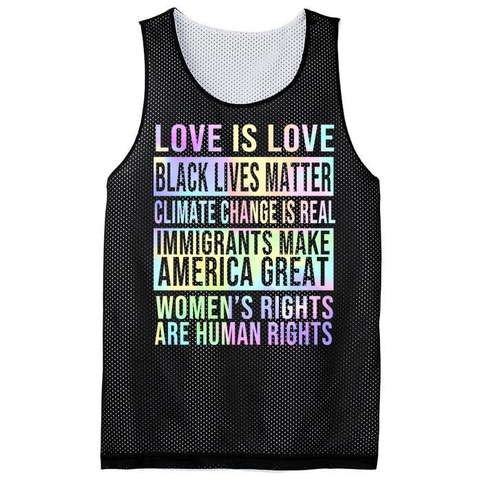 Love Is Love Black Lives Matter Mesh Reversible Basketball Jersey Tank