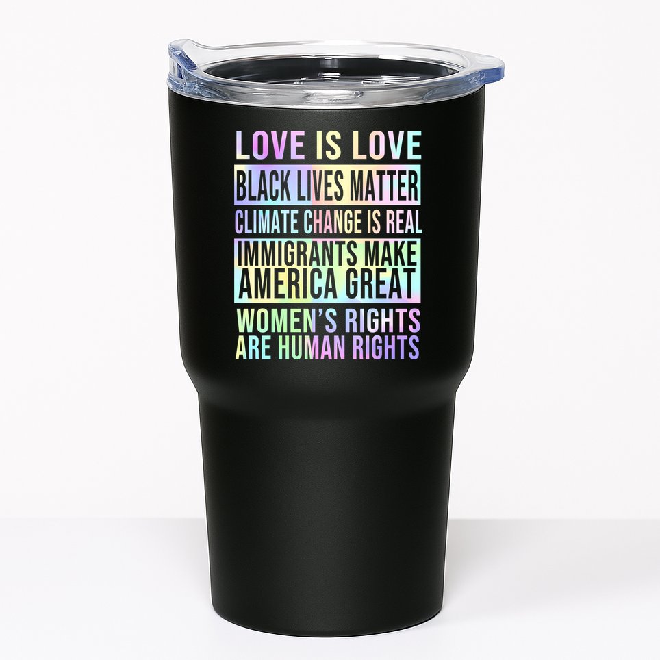 Love Is Love Black Lives Matter Tumbler