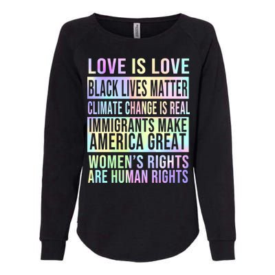 Love Is Love Black Lives Matter Womens California Wash Sweatshirt