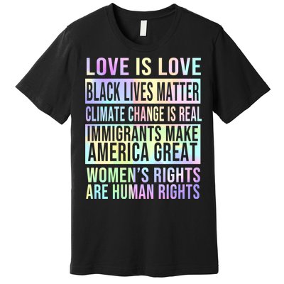 Love Is Love Black Lives Matter Premium T-Shirt