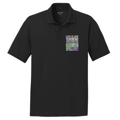 Love Is Love Black Lives Matter PosiCharge RacerMesh Polo