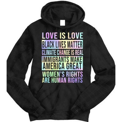 Love Is Love Black Lives Matter Tie Dye Hoodie