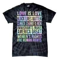 Love Is Love Black Lives Matter Tie-Dye T-Shirt