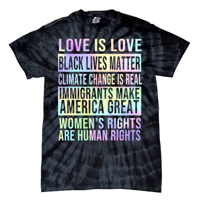 Love Is Love Black Lives Matter Tie-Dye T-Shirt