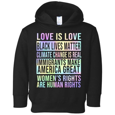 Love Is Love Black Lives Matter Toddler Hoodie