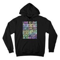 Love Is Love Black Lives Matter Tall Hoodie