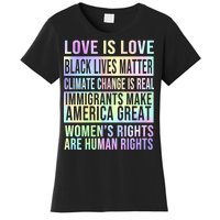 Love Is Love Black Lives Matter Women's T-Shirt