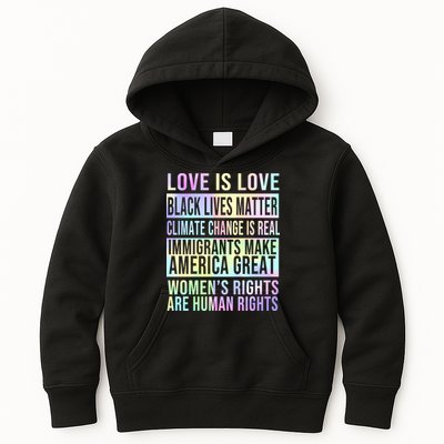 Love Is Love Black Lives Matter Kids Hoodie