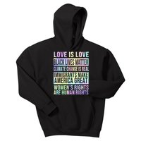 Love Is Love Black Lives Matter Kids Hoodie