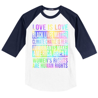 Love Is Love Black Lives Matter Baseball Sleeve Shirt