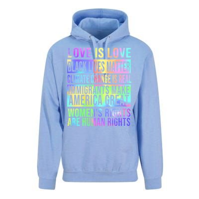 Love Is Love Black Lives Matter Unisex Surf Hoodie