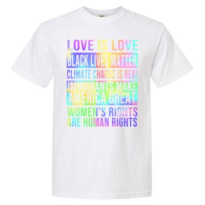 Love Is Love Black Lives Matter Garment-Dyed Heavyweight T-Shirt