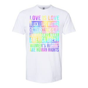 Love Is Love Black Lives Matter Softstyle® CVC T-Shirt