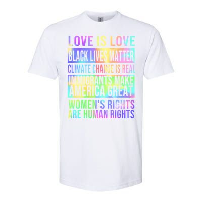 Love Is Love Black Lives Matter Softstyle CVC T-Shirt