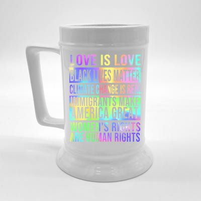 Love Is Love Black Lives Matter Beer Stein