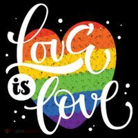 Love Is Love Heart Pride  Premium T-Shirt