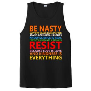 Love Is Love Kindness Is Everything Be Nasty Resist Protest PosiCharge Competitor Tank