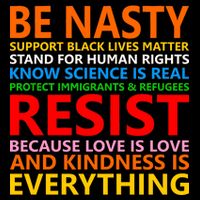 Love Is Love Kindness Is Everything Be Nasty Resist Protest Wool Snapback Cap